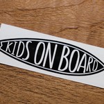 サーフボード　KIDS ON BOARD ステッカー 車　