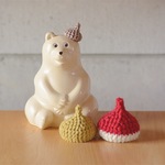 【Adorableさまオーダー品】シロクマくんのちいさなどんぐり帽子 ＊ 3pcs set