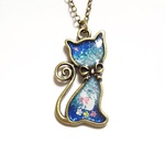 ☆可愛い猫の宇宙塗りレジン：ネコ　in　ネコ☆