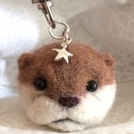 羊毛カワころキーホルダー【カワウソ】