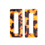 BSC-547-G【2個入り】セルロイドレクタングルペンダント,Acetate Celluloid Rectangula