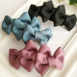 大人可愛い♡トリプルリボン バレッタ