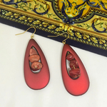 特価/雫red/piece・earring