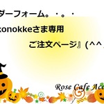 （1998）☆オーダーフォーム『chokonokkeさま専用ご注文ページ』。・。・