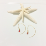 カーネリアン♡フープ♡マリンピアス