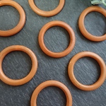 【大4個】 ウッド サークル 39mm 丸フレーム 大きめ
