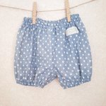 【再販♡】ダブルガーゼのかぼちゃパンツ☆ウォッシュネイビー