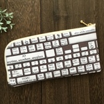 軽くて薄い♪Ｌ字長財布　キーボード