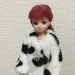 リカちゃん　ボアのコート＜ダルメシアン＞