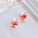 ゆめかわピンク ピアス イヤリング