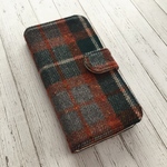   手帳型 あったかウールチェック iPhoneケース