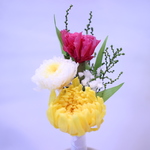 ＜オーダー＞プリザーブドフラワー　ミニミニ仏花「都」　花器なしタイプ　お供え花