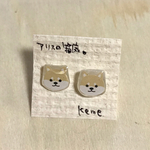 🐾柴犬ピアス･薄茶🐾