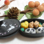 パンダさんのお弁当☆黒うさぎ☆ミニチュアフード