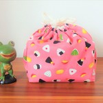 【再販】おにぎり柄　お弁当袋★　