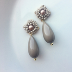 Nudy beige ピアス