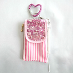キッズ携帯＆リールキーケース☆通学の必需品♡リバティ・ＪＲいちごミルク