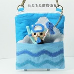 「予約済」海のミニポーチ☆素潜り猫「5様専用」