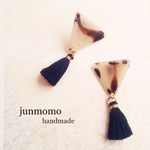 べっ甲タッセルピアス