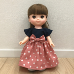 送料無料 ソラン メルちゃん ドットロングワンピース