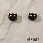 黒猫ピアス