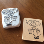 イノシシのお年賀はんこ