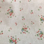 ★SALE★【110×100cm】綿麻キャンバス*可愛い苺*杢ピンク