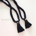 授乳ストラップ☆Black STAR☆タッセル 