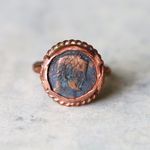 SALE＊古代ローマンコイン　レプリカ　指輪＊10号　BZ