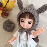 メルちゃん レミンソラン    うさ耳のピクシーハット＆マルシェバッグセット