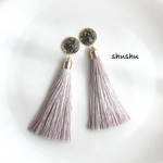大人上品なロングタッセルイヤリング／ピアス