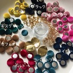 ベルベット カボション☆選んで30個☆ピアス☆イヤリング