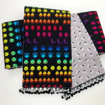 アウトレットです(>_<)　 BABY SKULL×INVADER 半幅帯　ポンポン付き