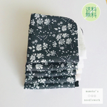 再販リバティ カペル ガーゼハンカチモノクロ