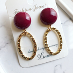 オーバルリングピアス／イヤリング