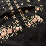 【限定】お花の刺繍たっぷり　ウール・カーディガン・ セーター ニット JND0020