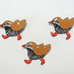 ヤンバルクイナのブローチ