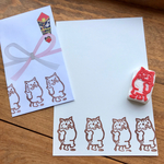 【受注制作】 年賀・お年玉はんこ★カモン ベイビー 2019 いのししダンス