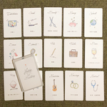 選び取りカード〈手書き風筆記体バージョン〉（ケース付き）
