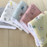  □861 今治タオル ミニハンカチ5P  ねことちょうちょ