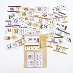 COFFEE＆LATTEver.COLORFUL!BUS!TICKET!ver2 日付シール*2018年11月