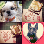 NIGAOEはんこ （犬）