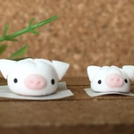 🐽 ブタまん親子  ミニチュア フード ドールハウス