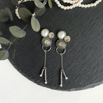 シルバービジューの2WAYイヤリング