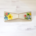 【再販】フラワーレトロ リボンバレッタ 