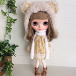 ブライス くまちゃん帽子 ワンピース セット