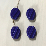 VINTAGE PURPLE OVAL TWEST BEADS