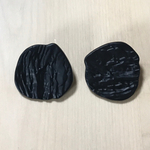 ANTIQUE BLACK NUGGET DESIGN MATTE BUTTON CABOCHONS PARTS