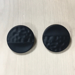 ANTIQUE MATTE BLACK ROUND DESIGN BUTTON