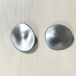 ●25㎜● MATTE SILVER NUGGET DESIGN BUTTON